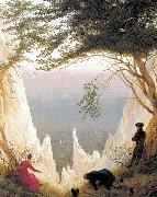 Caspar David Friedrich Chalk Cliffs on Rugen Spain oil painting artist
